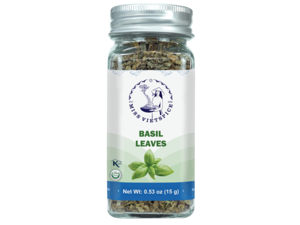 Basil Leaves Glass Jars 15g