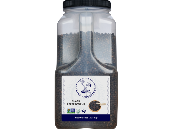 Black Peppercorns – 5 LBS – Retail Packaging