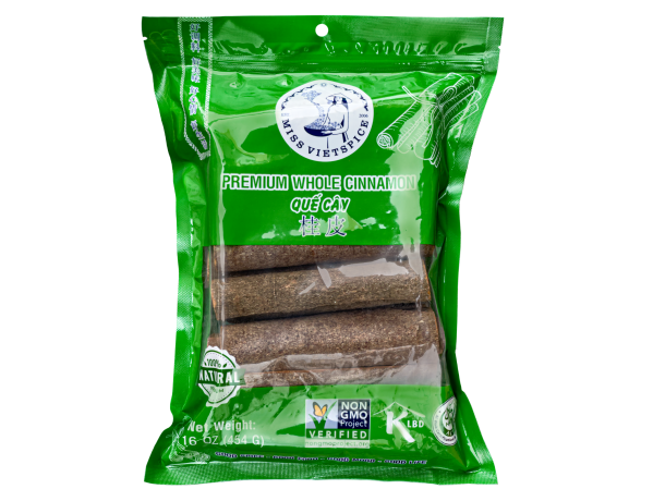 Cinnamon Whole Cinnamon– Pouches 454g – Retail Packaging