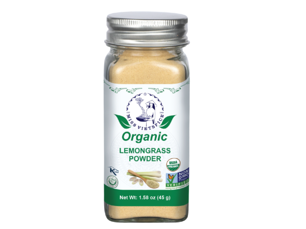 Organic Lemongrass Powder / Jar 45g / Retail Packaging