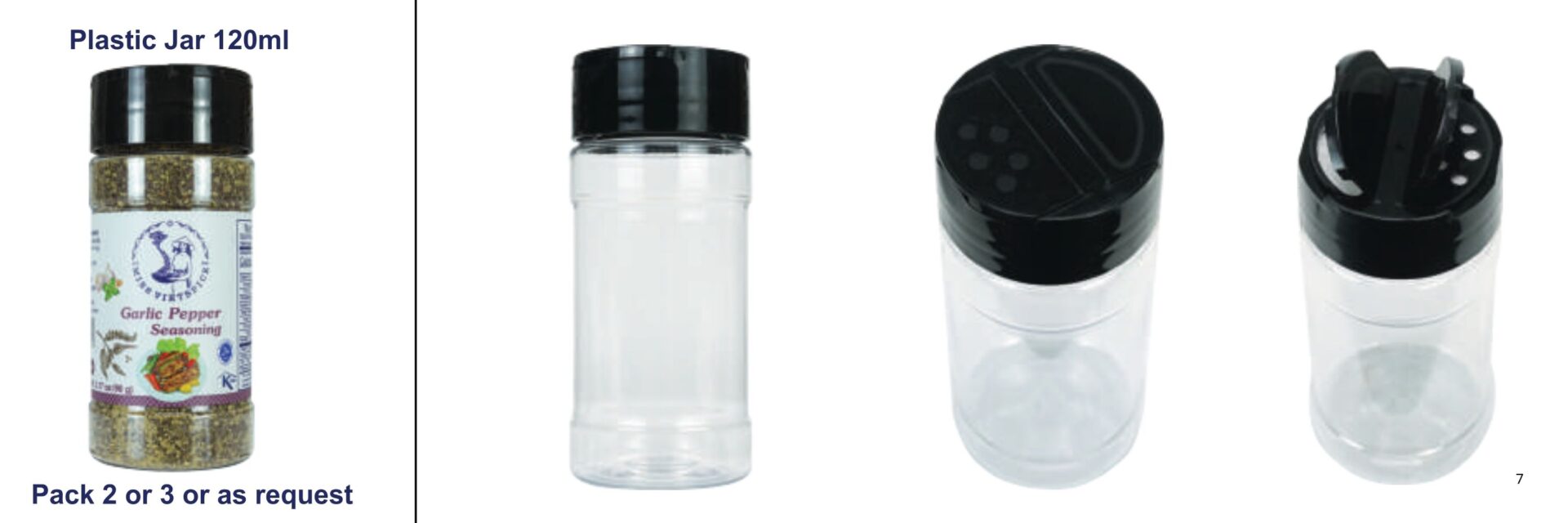Private Lable Plastic Jar 120ml