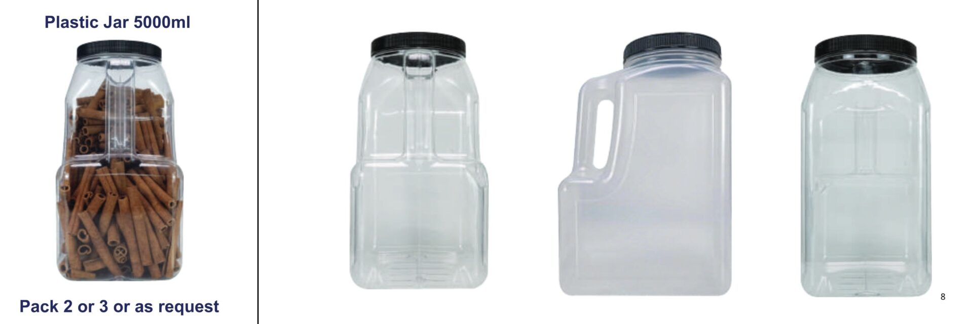 Private Lable Plastic Jar 5000ml