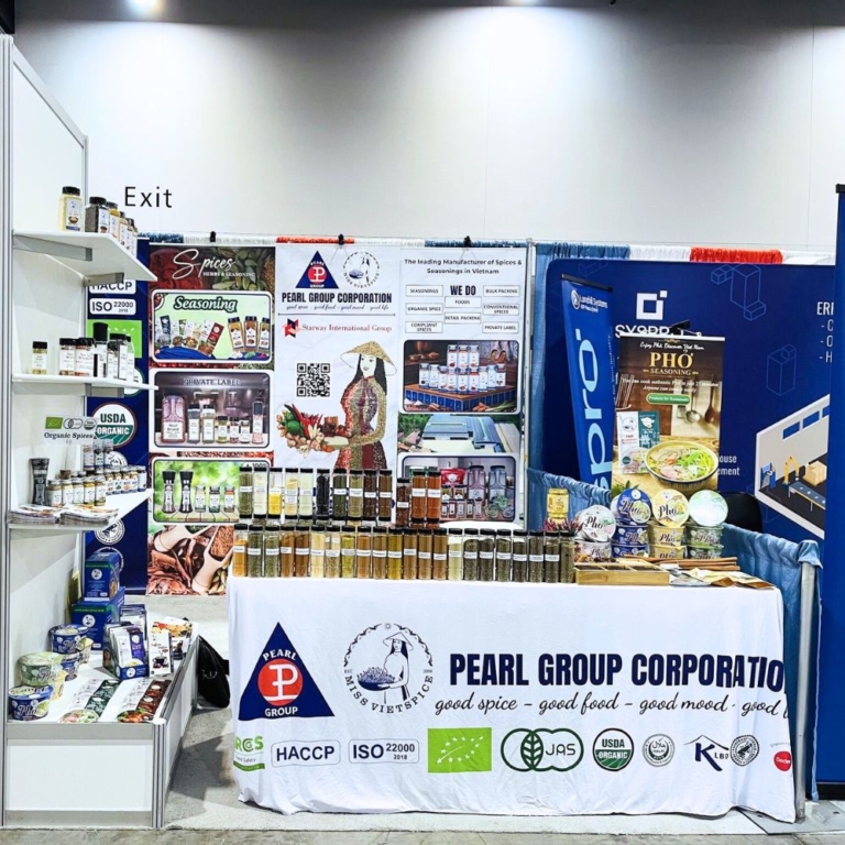 Booth Of Pearl Group Corporation And Miss Vietspice At The American Food And Beverage Show 2026